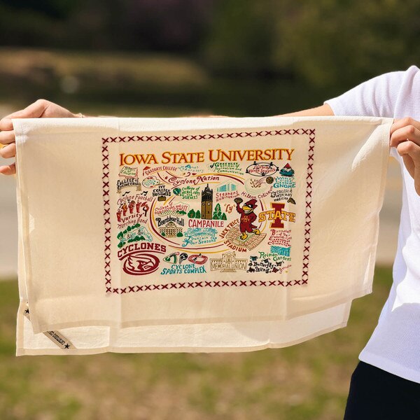 Iowa State University Campus Dish Towel